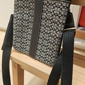 Coach Black and Gray Crossbody Bag